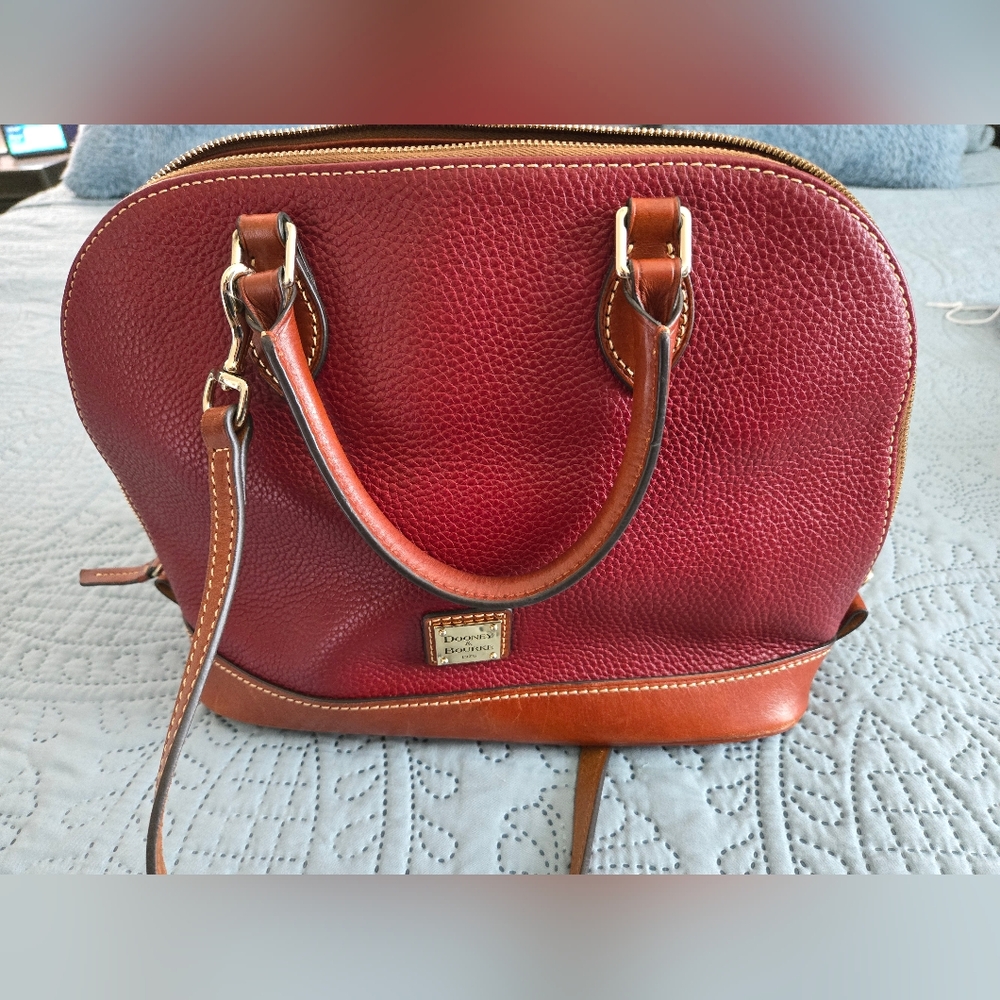 Dooney and Bourke pebble grain Zip Zip Satchel